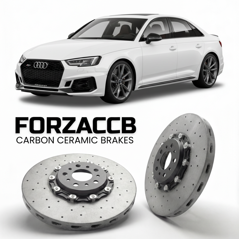 Carbon Ceramic Brake Rotors for Audi RS4 B9 (2017-2024) | CCB OEM Replacement / Conversion Upgrade Kit