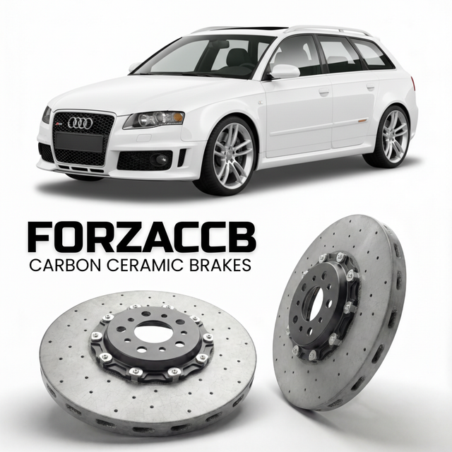 Carbon Ceramic Brake Rotors for Audi RS4 Avant B7 (2005-2008) | CCB OEM Replacement / Conversion Upgrade Kit