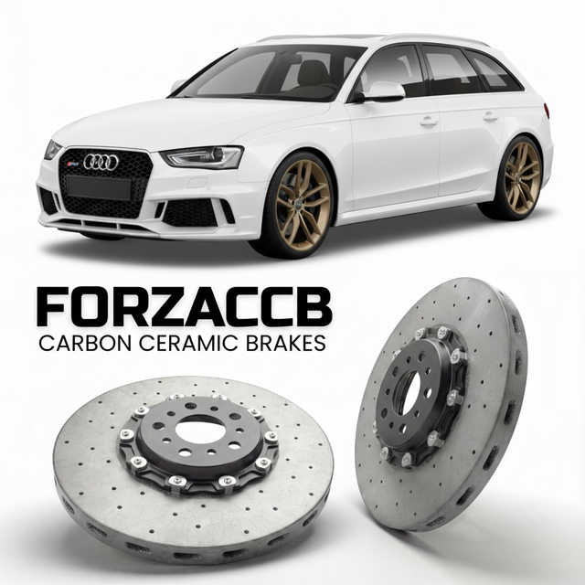 Carbon Ceramic Brake Rotors for Audi RS4 Avant B8 (2012-2015) | CCB OEM Replacement / Conversion Upgrade Kit