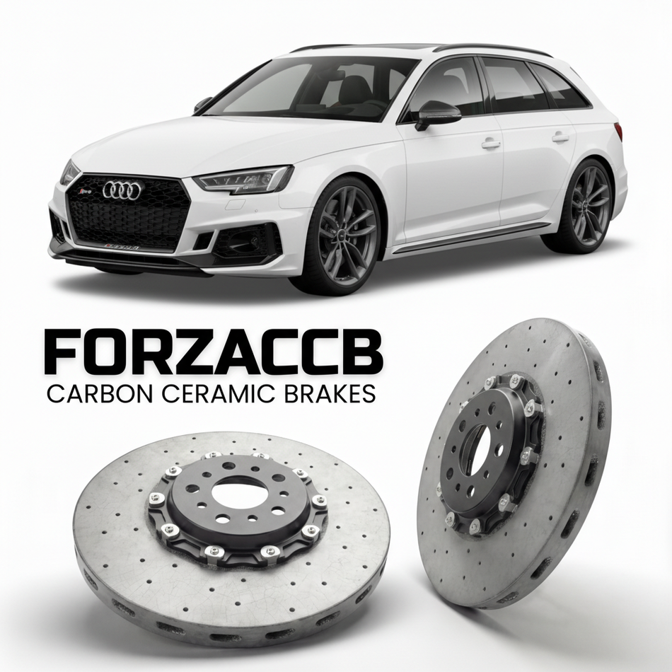 Carbon Ceramic Brake Rotors for Audi RS4 Avant B9 (2017-2024) | CCB OEM Replacement / Conversion Upgrade Kit
