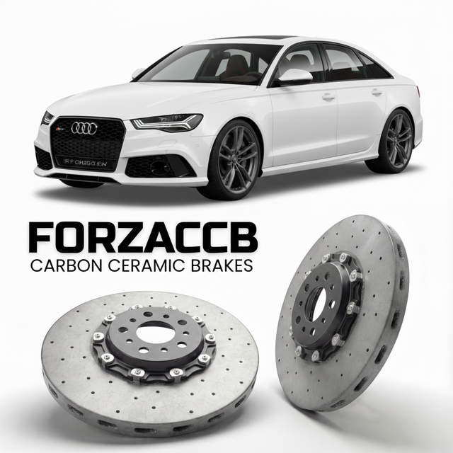 Carbon Ceramic Brake Rotors for Audi RS6 C7 (2013-2018) | CCB OEM Replacement / Conversion Upgrade Kit