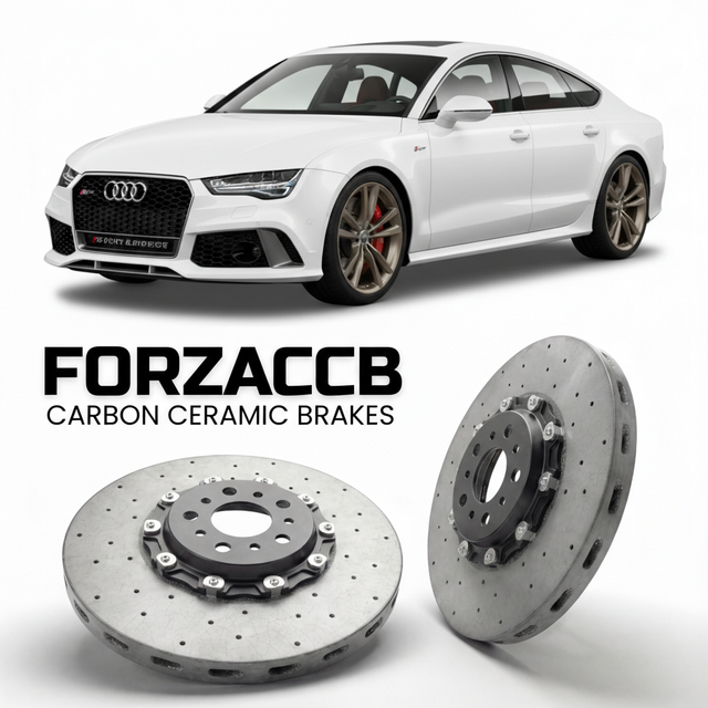 Carbon Ceramic Brake Rotors for Audi RS7 4G8 (2013-2018) | CCB OEM Replacement / Conversion Upgrade Kit