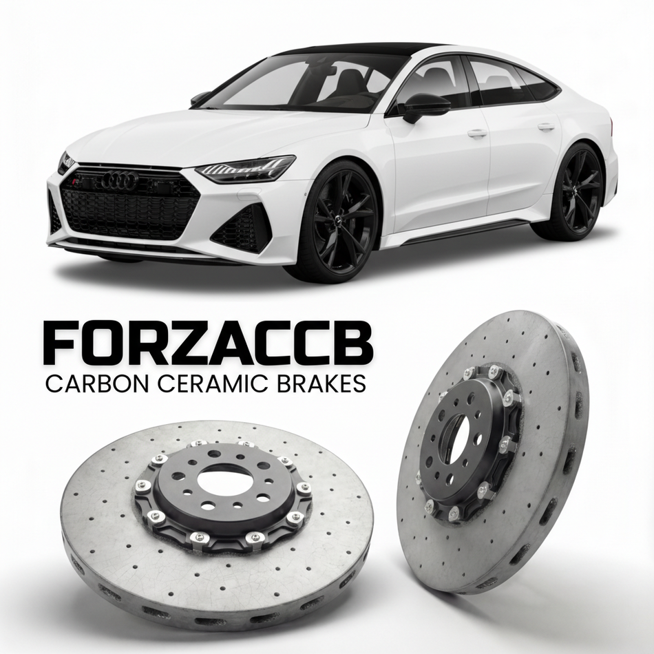 Carbon Ceramic Brake Rotors for Audi RS7 Sportback C8 (2020+) | CCB OEM Replacement / Conversion Upgrade Kit