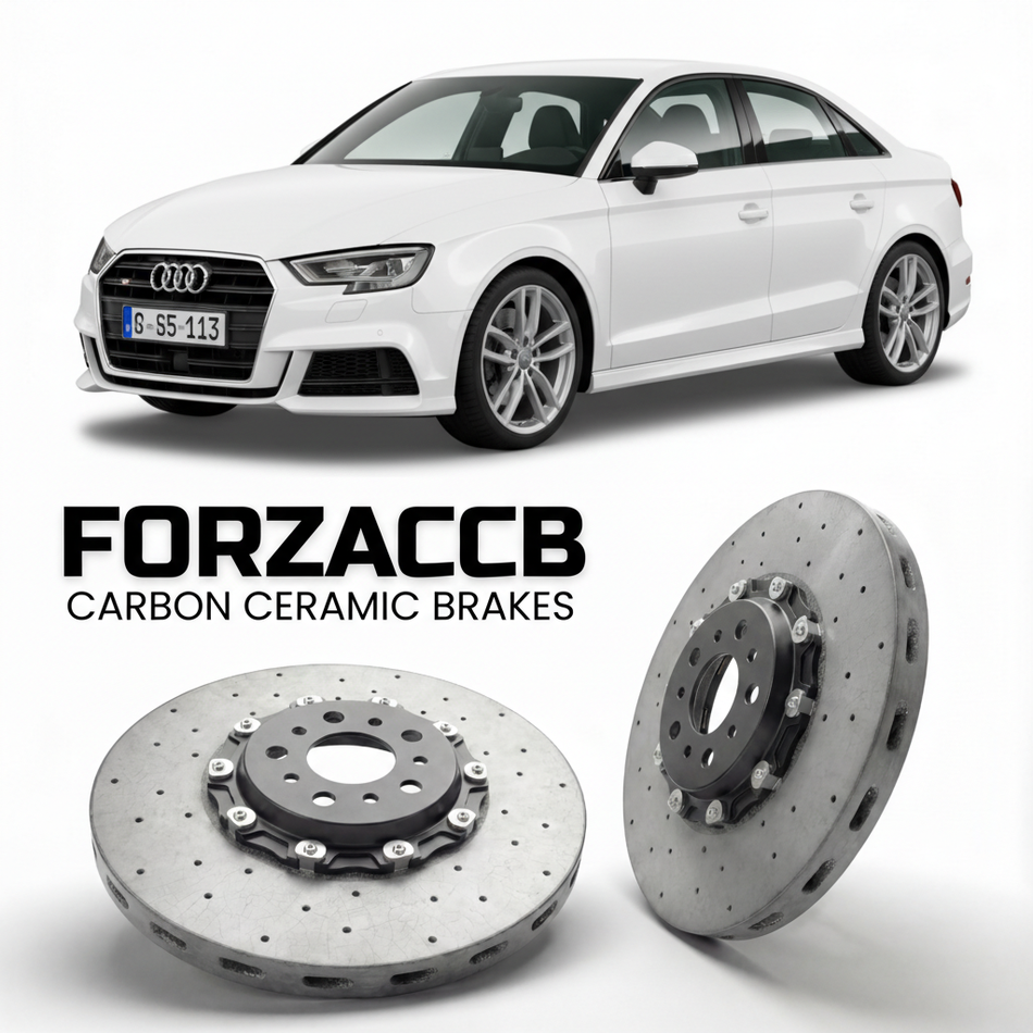 Carbon Ceramic Brake Rotors for Audi S3 8V (2012-2020) | CCB OEM Replacement / Conversion Upgrade Kit