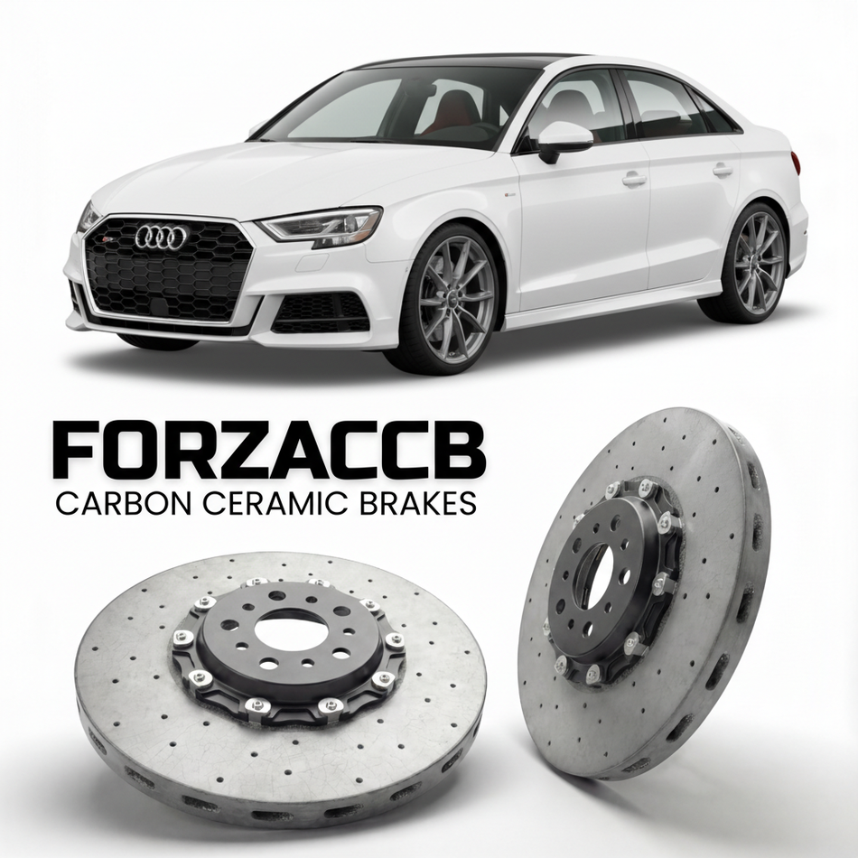 Carbon Ceramic Brake Rotors for Audi S3 8Y (2020+) | CCB OEM Replacement / Conversion Upgrade Kit