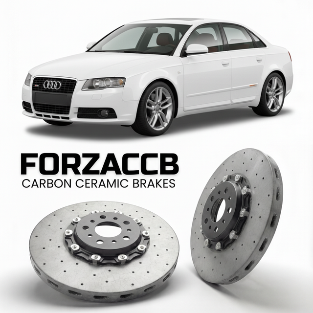 Carbon Ceramic Brake Rotors for Audi S4 B7 (2004-2009) | CCB OEM Replacement / Conversion Upgrade Kit