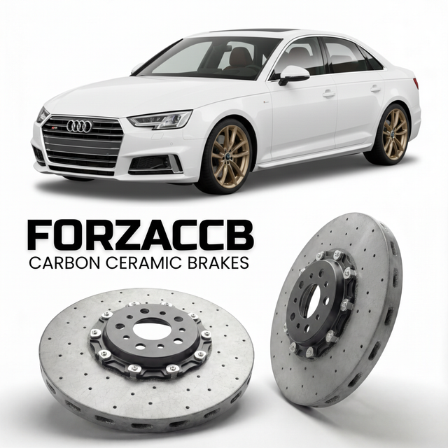Carbon Ceramic Brake Rotors for Audi S4 B9 (2017-2024) | CCB OEM Replacement / Conversion Upgrade Kit