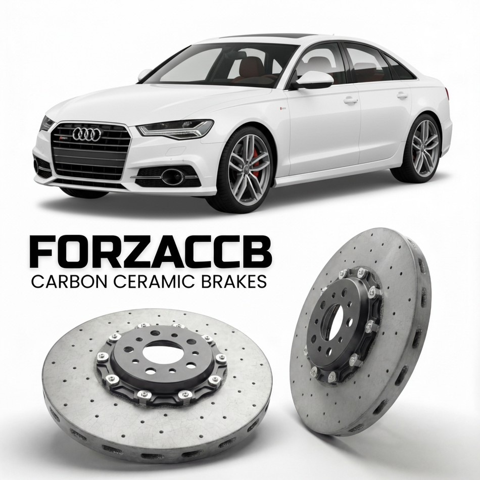 Carbon Ceramic Brake Rotors for Audi S6 C7 (2012-2018) | CCB OEM Replacement / Conversion Upgrade Kit