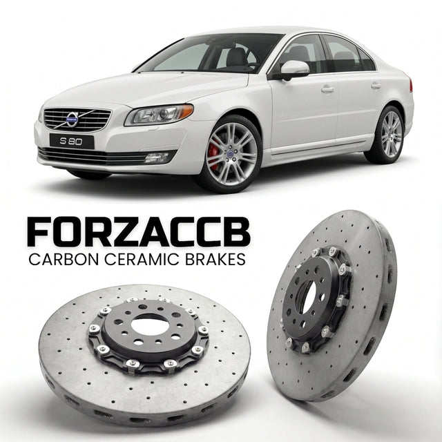 Carbon Ceramic Brake Rotors for Volvo S80 II (facelift 2011 (2011-2013) | CCB OEM Replacement / Conversion Upgrade Kit