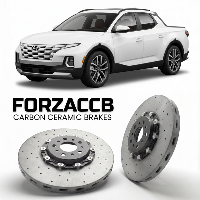 Carbon Ceramic Brake Rotors for Hyundai Santa Cruz (2022-2026) | CCB OEM Replacement / Conversion Upgrade Kit
