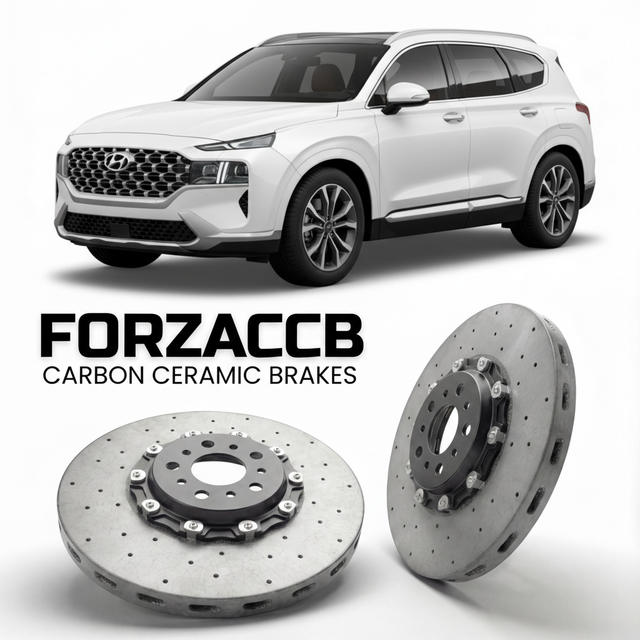 Carbon Ceramic Brake Rotors for Hyundai Santa Fe Gen 5 (2024-2026) | CCB OEM Replacement / Conversion Upgrade Kit