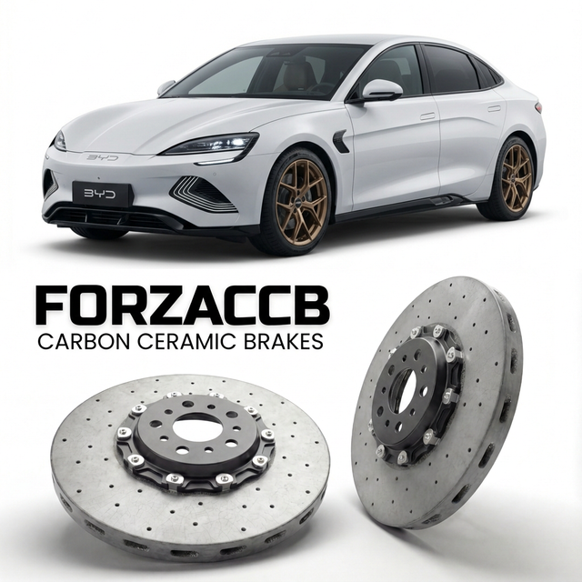 Carbon Ceramic Brake Rotors for BYD Seal 6 (2025+) | CCB OEM Replacement / Conversion Upgrade Kit
