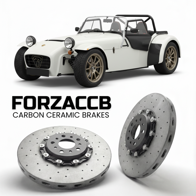 Carbon Ceramic Brake Rotors for Caterham Seven (2000-2026) | CCB OEM Replacement / Conversion Upgrade Kit