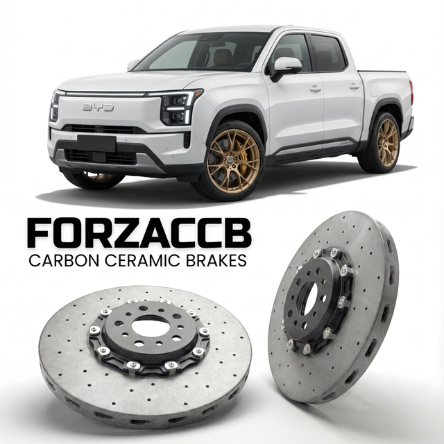 Carbon Ceramic Brake Rotors for BYD Shark 6 (2024+) | CCB OEM Replacement / Conversion Upgrade Kit