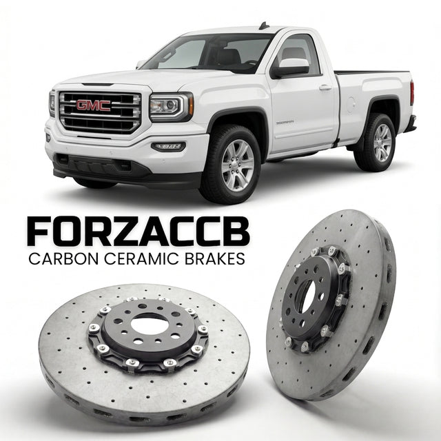 Carbon Ceramic Brake Rotors for GMC Sierra 1500 IV (GMTK2XX, facelift 2016 (2016-2018) | CCB OEM Replacement / Conversion Upgrade Kit