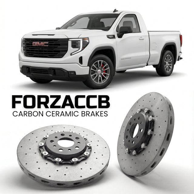 Carbon Ceramic Brake Rotors for GMC Sierra 1500 V (GMTT1XX, facelift 2022 (2022+) | CCB OEM Replacement / Conversion Upgrade Kit