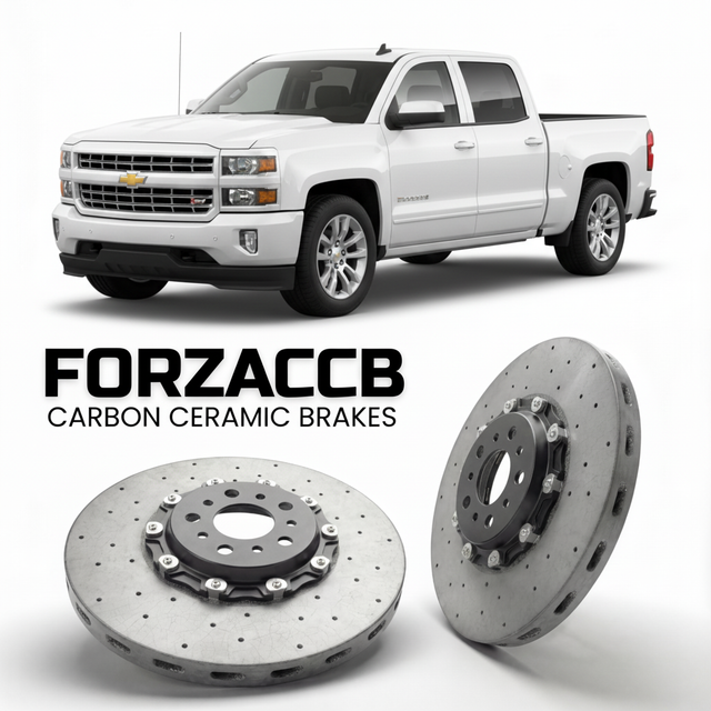 Carbon Ceramic Brake Rotors for Chevrolet Silverado 1500 III Crew Cab (2013-2016) | CCB OEM Replacement / Conversion Upgrade Kit