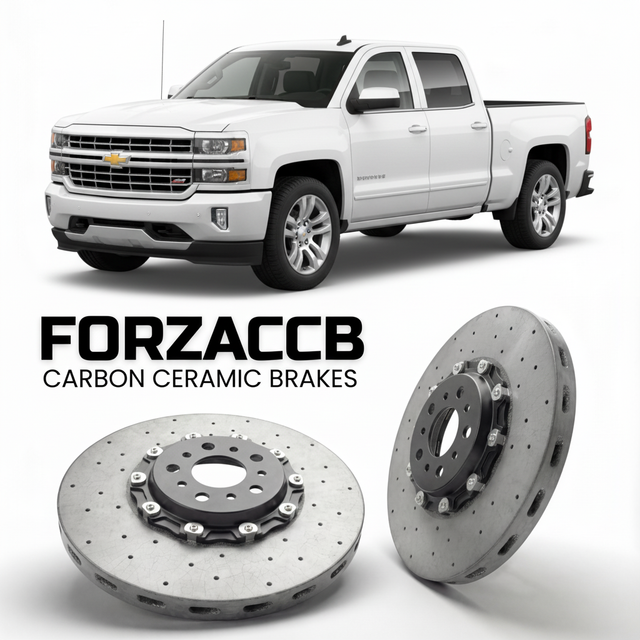Carbon Ceramic Brake Rotors for Chevrolet Silverado 1500 III Double Cab (2013-2016) | CCB OEM Replacement / Conversion Upgrade Kit