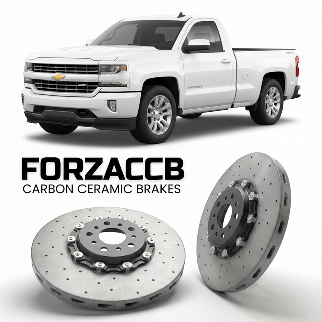 Carbon Ceramic Brake Rotors for Chevrolet Silverado 1500 III Regular Cab (2013-2016) | CCB OEM Replacement / Conversion Upgrade Kit