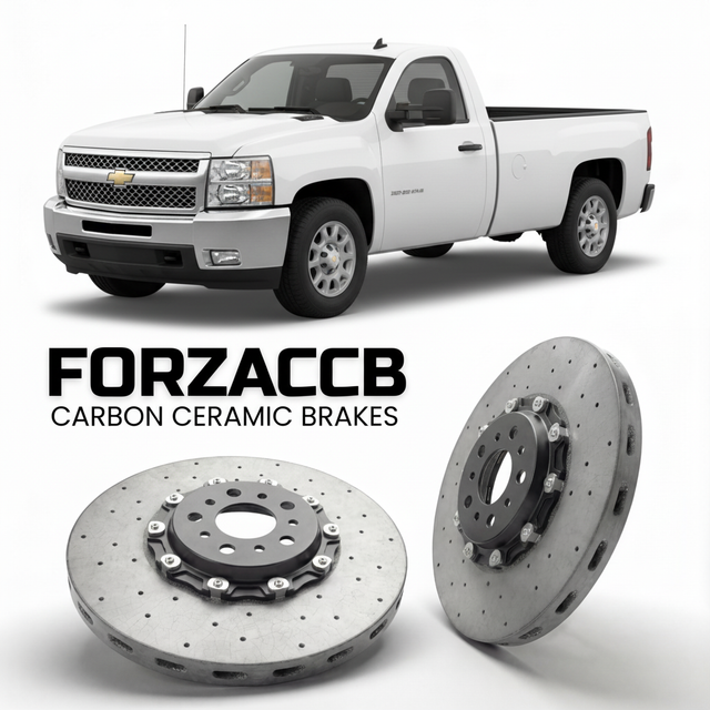 Carbon Ceramic Brake Rotors for Chevrolet Silverado 2500 HD II (GMT900 (2007-2010) | CCB OEM Replacement / Conversion Upgrade Kit