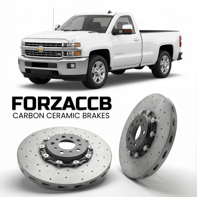 Carbon Ceramic Brake Rotors for Chevrolet Silverado 2500 HD II (GMT900, facelift 2011 (2011-2014) | CCB OEM Replacement / Conversion Upgrade Kit