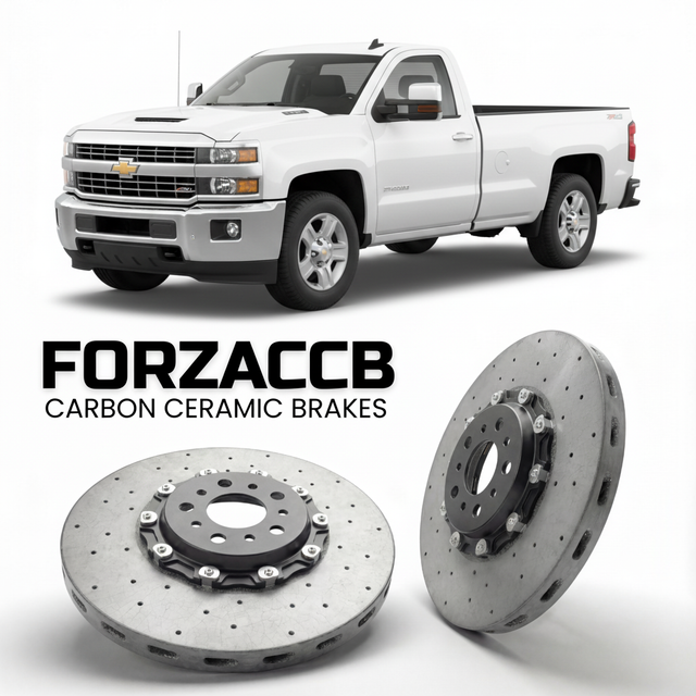 Carbon Ceramic Brake Rotors for Chevrolet Silverado 2500 HD III (K2XX (2015-2019) | CCB OEM Replacement / Conversion Upgrade Kit