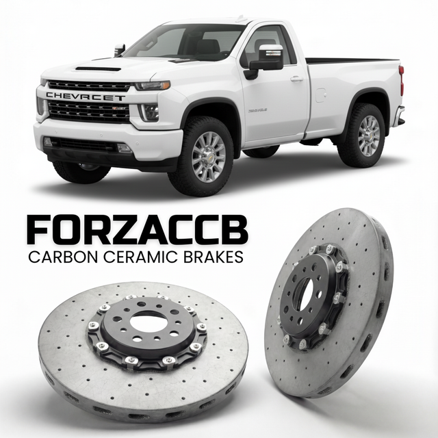 Carbon Ceramic Brake Rotors for Chevrolet Silverado 2500 HD IV (T1XX (2020-2023) | CCB OEM Replacement / Conversion Upgrade Kit