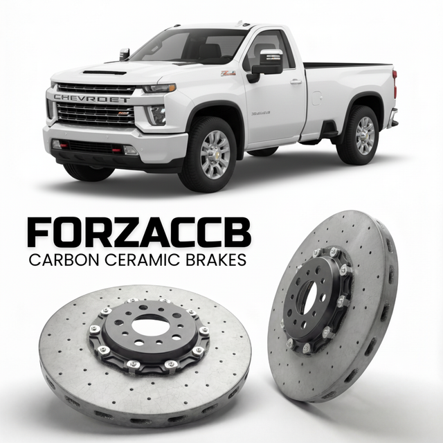 Carbon Ceramic Brake Rotors for Chevrolet Silverado 2500 HD IV (T1XX, facelift 2024 (2023+) | CCB OEM Replacement / Conversion Upgrade Kit