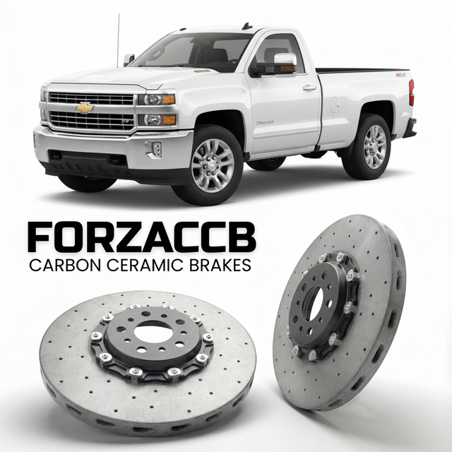 Carbon Ceramic Brake Rotors for Chevrolet Silverado 3500 HD III (K2XX (2015-2019) | CCB OEM Replacement / Conversion Upgrade Kit