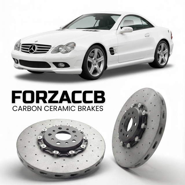 Carbon Ceramic Brake Rotors for Mercedes-Benz SL 500 / SL 550 R230 (2003-2011) | CCB OEM Replacement / Conversion Upgrade Kit