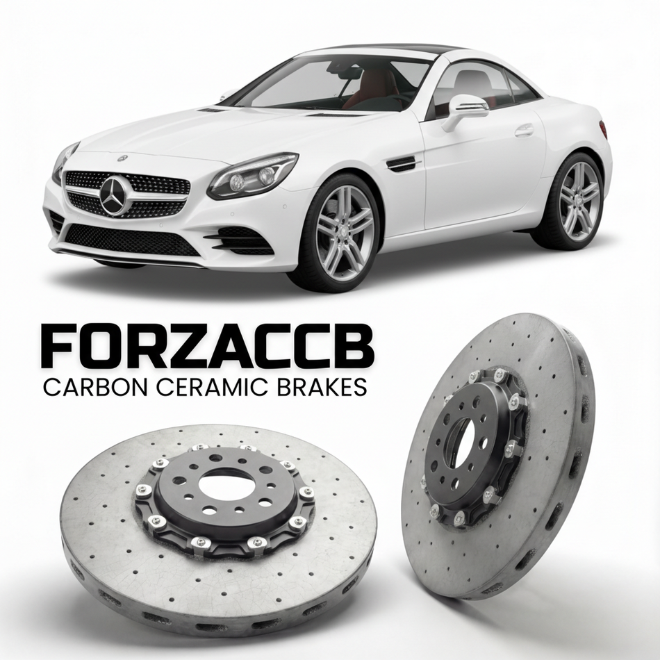 Carbon Ceramic Brake Rotors for Mercedes-Benz SLC 300 R172 (2016-2020) | CCB OEM Replacement / Conversion Upgrade Kit
