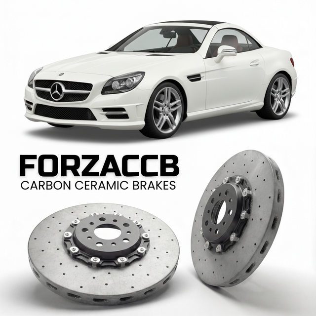 Carbon Ceramic Brake Rotors for Mercedes-Benz SLK 350 R172 (2011-2016) | CCB OEM Replacement / Conversion Upgrade Kit