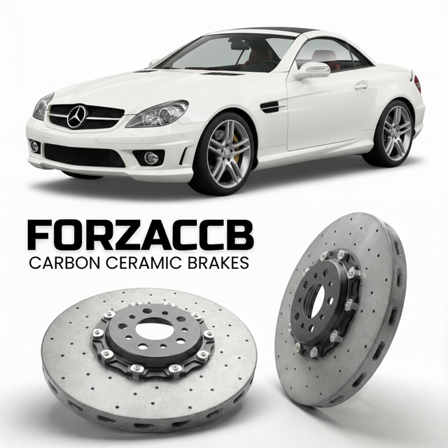 Carbon Ceramic Brake Rotors for Mercedes-Benz SLK 55 AMG R171 (2005-2011) | CCB OEM Replacement / Conversion Upgrade Kit