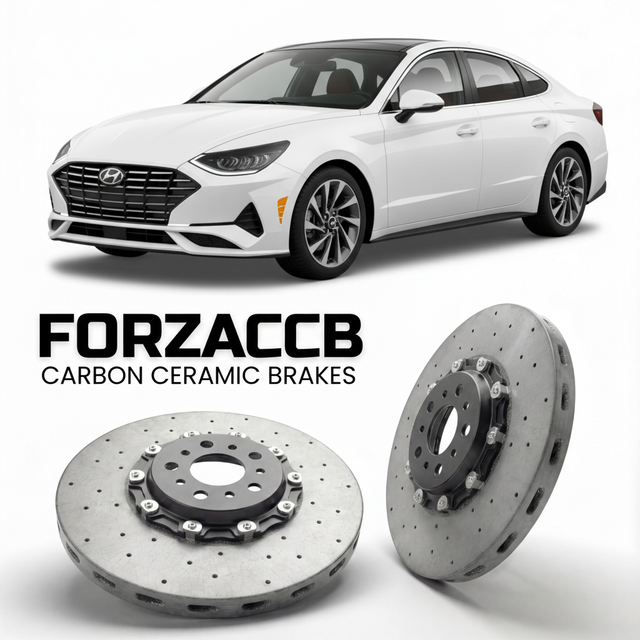 Carbon Ceramic Brake Rotors for Hyundai Sonata (2019-2026) | CCB OEM Replacement / Conversion Upgrade Kit