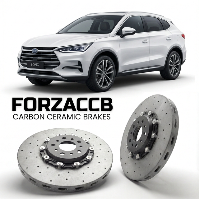 Carbon Ceramic Brake Rotors for BYD Song facelift 2018 (2018-2019) | CCB OEM Replacement / Conversion Upgrade Kit