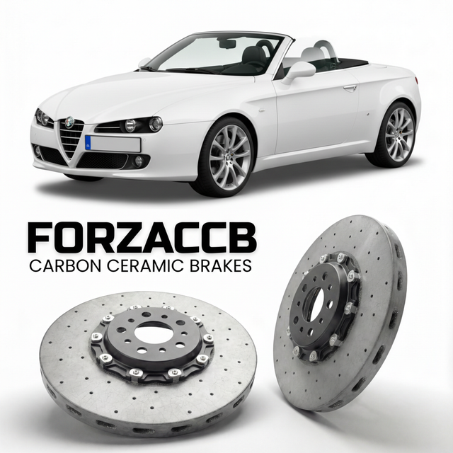 Carbon Ceramic Brake Rotors for Alfa Romeo Spider 939 (2006-2010) | CCB OEM Replacement / Conversion Upgrade Kit