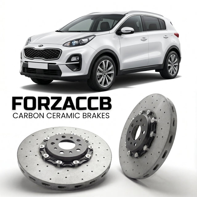Carbon Ceramic Brake Rotors for Kia Sportage III (facelift, 2014 (2014-2016) | CCB OEM Replacement / Conversion Upgrade Kit