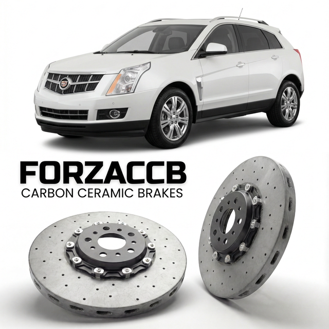 Carbon Ceramic Brake Rotors for Cadillac SRX II (facelift, 2013 (2013-2016) | CCB OEM Replacement / Conversion Upgrade Kit