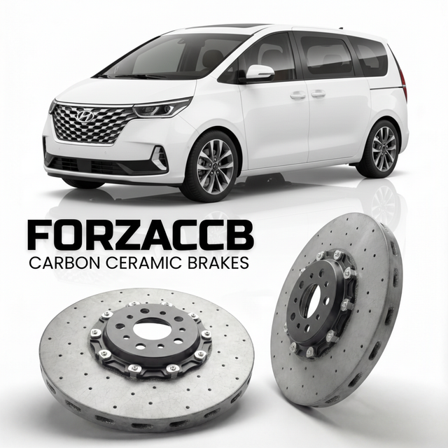 Carbon Ceramic Brake Rotors for Hyundai Staria (2021-2026) | CCB OEM Replacement / Conversion Upgrade Kit