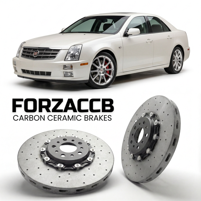 Carbon Ceramic Brake Rotors for Cadillac STS (2005-2011) | CCB OEM Replacement / Conversion Upgrade Kit