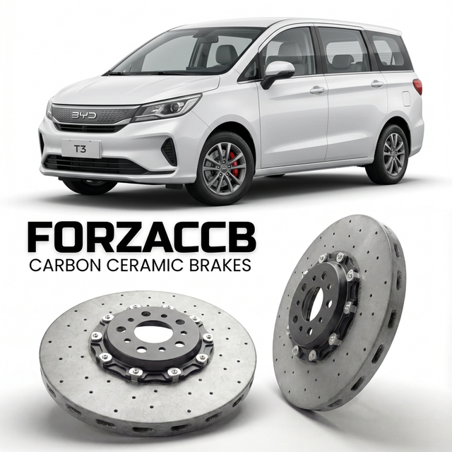 Carbon Ceramic Brake Rotors for BYD T3 (2021+) | CCB OEM Replacement / Conversion Upgrade Kit