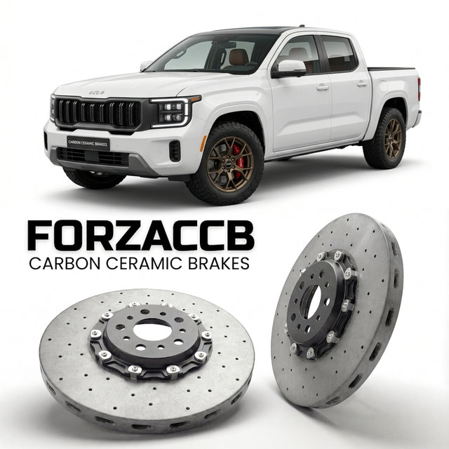 Carbon Ceramic Brake Rotors for Kia Tasman Double Cab (2025+) | CCB OEM Replacement / Conversion Upgrade Kit