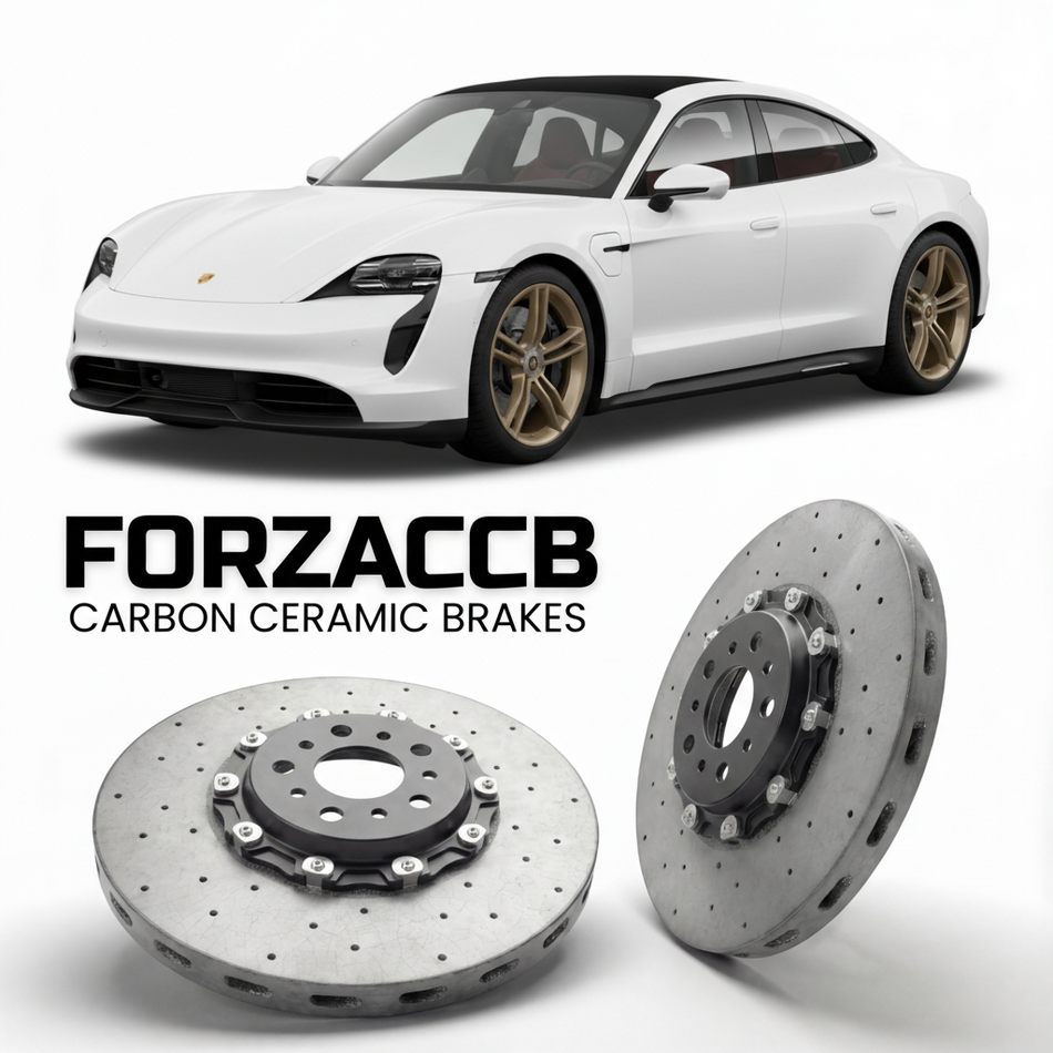 Carbon Ceramic Brake Rotors for Porsche Taycan 4S (2020+) | CCB OEM Replacement / Conversion Upgrade Kit