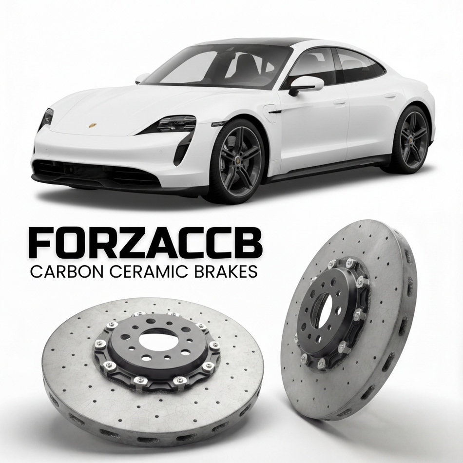 Carbon Ceramic Brake Rotors for Porsche Taycan Turbo (2020+) | CCB OEM Replacement / Conversion Upgrade Kit
