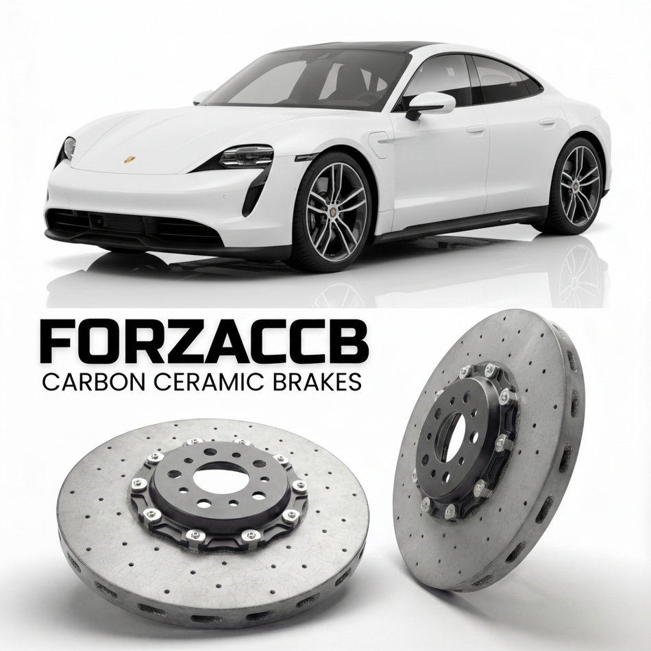 Carbon Ceramic Brake Rotors for Porsche Taycan Turbo S (2020+) | CCB OEM Replacement / Conversion Upgrade Kit