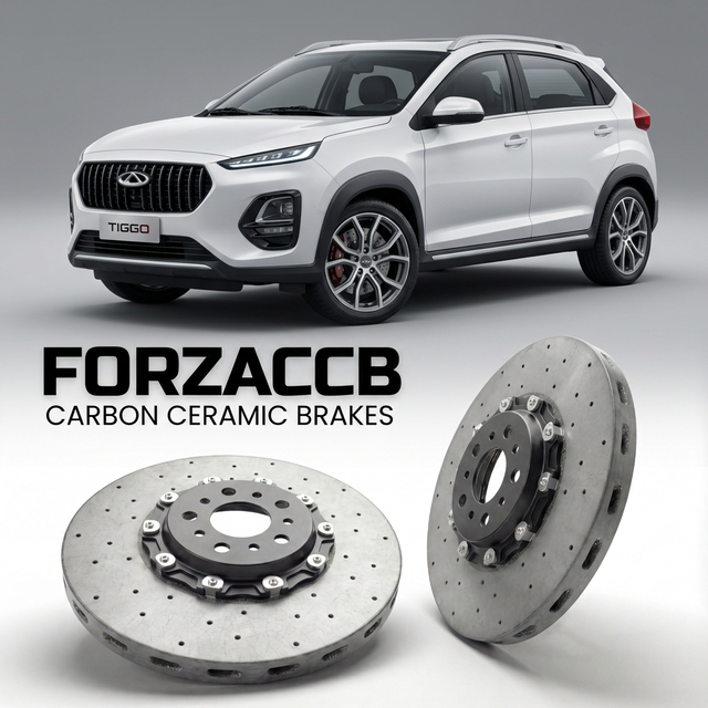 Carbon Ceramic Brake Rotors for Chery Tiggo 2 Pro (2021+) | CCB OEM Replacement / Conversion Upgrade Kit