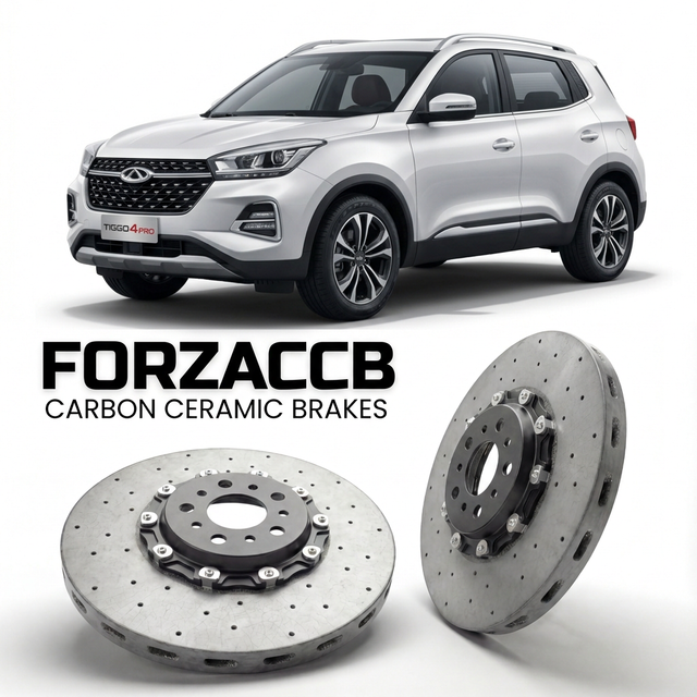 Carbon Ceramic Brake Rotors for Chery Tiggo 4 Pro (2024-2025) | CCB OEM Replacement / Conversion Upgrade Kit