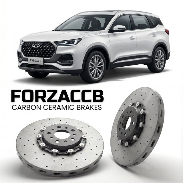 Carbon Ceramic Brake Rotors for Chery Tiggo 7 II (facelift 2022 (2022-2024) | CCB OEM Replacement / Conversion Upgrade Kit