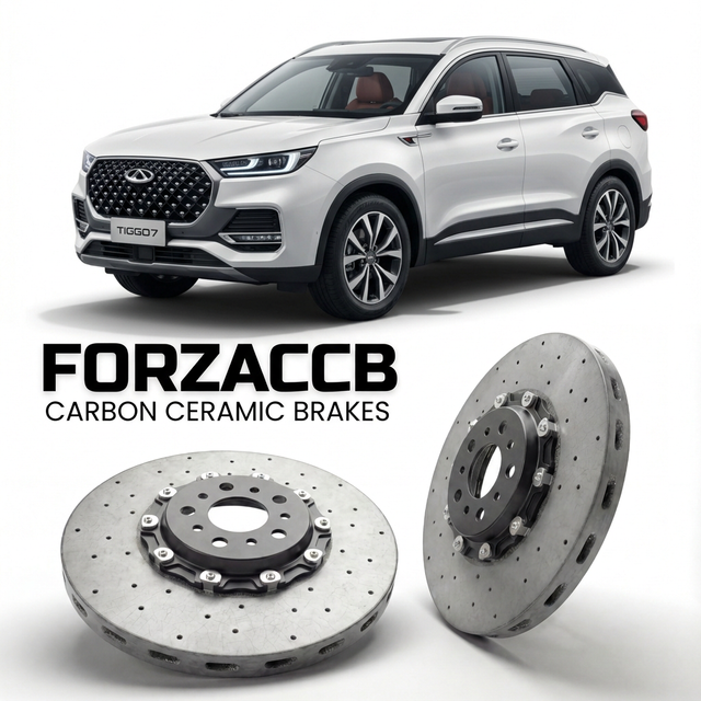 Carbon Ceramic Brake Rotors for Chery Tiggo 7 II (facelift 2023 (2023+) | CCB OEM Replacement / Conversion Upgrade Kit