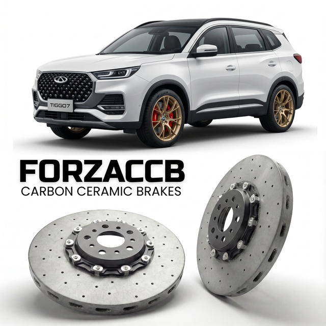 Carbon Ceramic Brake Rotors for Chery Tiggo 7 II (facelift 2024 (2024+) | CCB OEM Replacement / Conversion Upgrade Kit